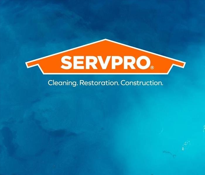 SERVPRO logo on blue screen