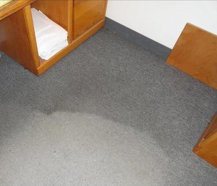 Wet carpet at business 