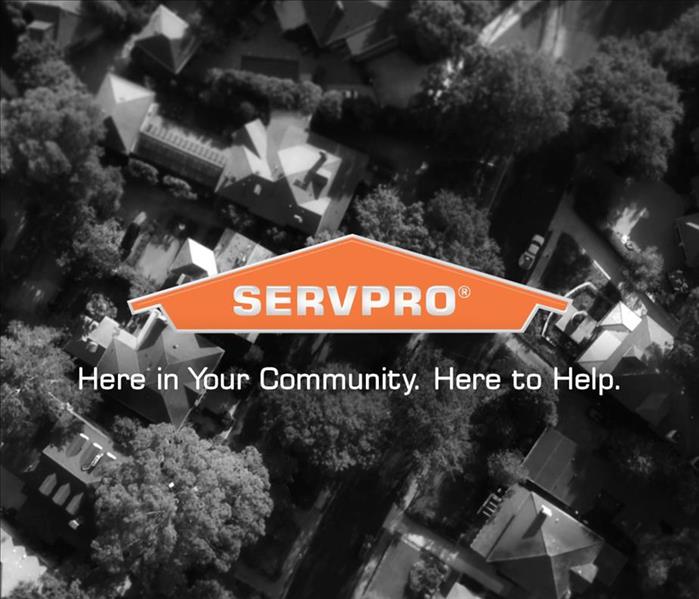 SEVPRO logo with community in the background.