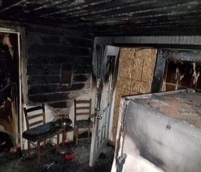 Soot and fire damage to local home